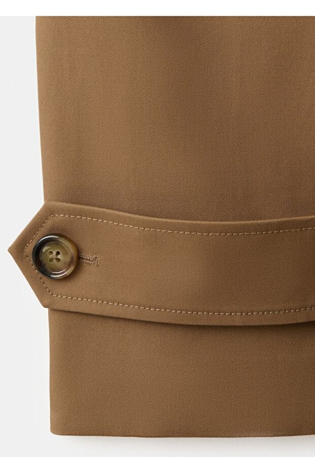 Kısa oversize trençkot - 5