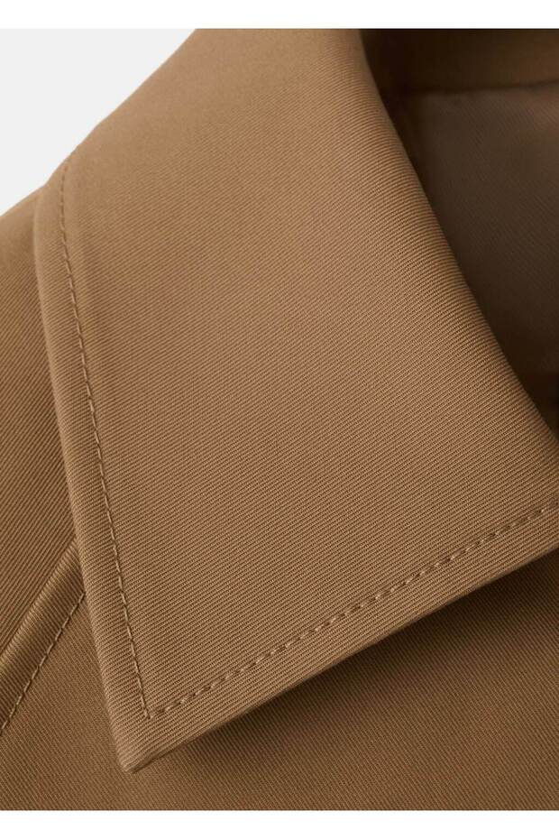 Kısa oversize trençkot - 8