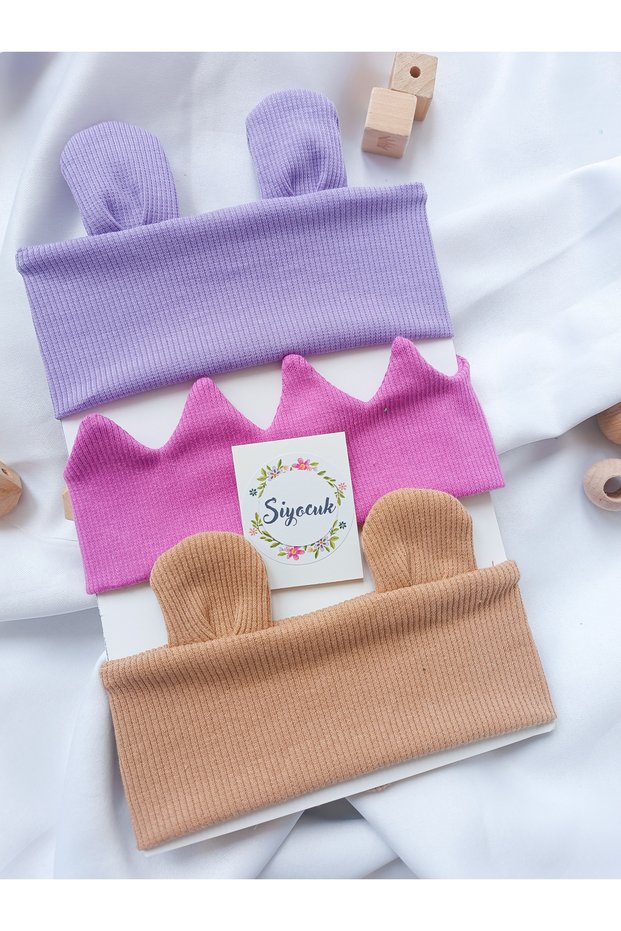 Bear Bandana Clasp, Baby Bandana, Children's Bandana, Bag Accessories 3 Pieces