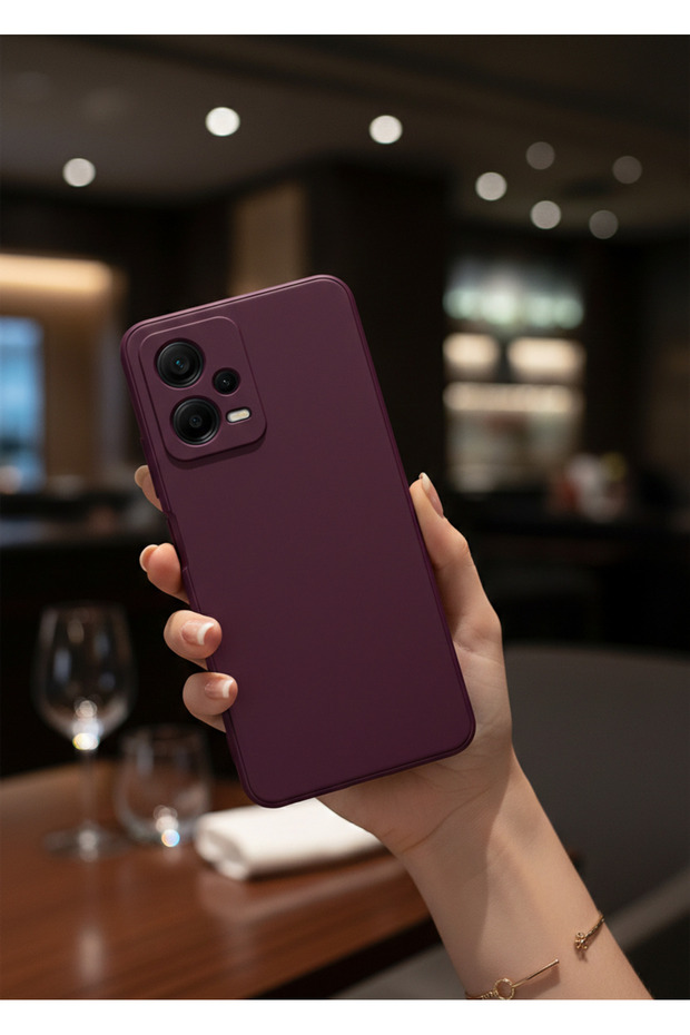 Xiaomi Redmi Note 12 5g Compatible Velvet Inside Camera Protected Colorful Silicone Case