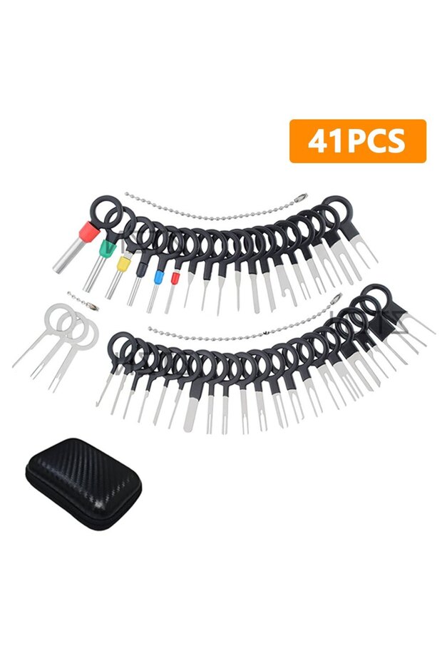41pcs 26pcs/41pcs Terminal Pin Removal Tool Kit | Stainless Steel Depinning Electrical Connector Pin