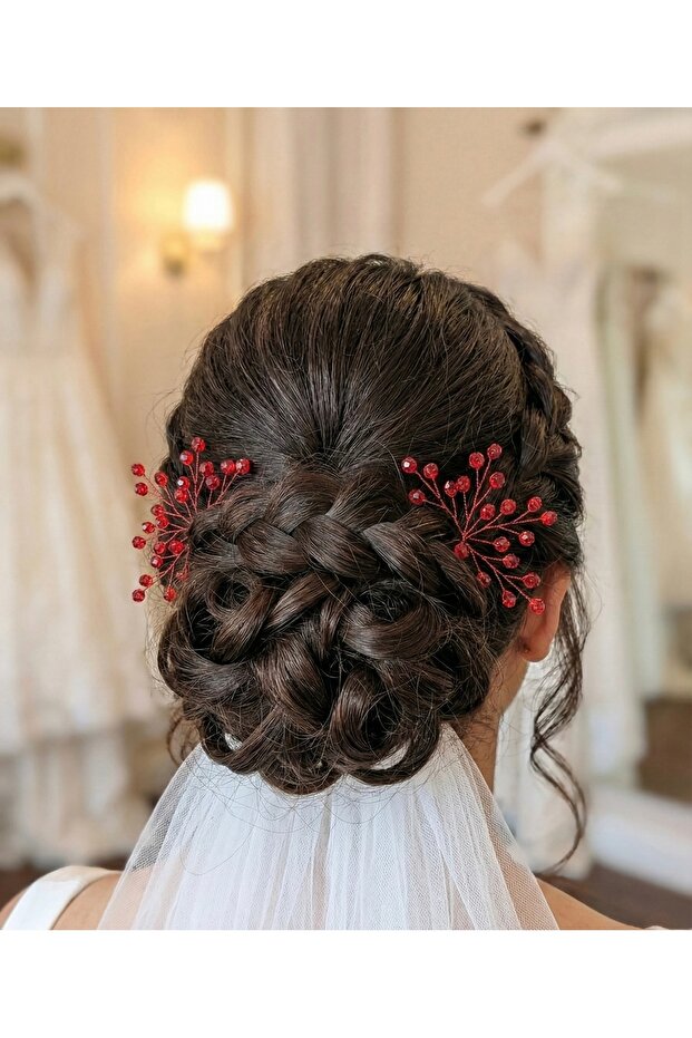 Beaded Scalloped Double Bridal Hair Clip