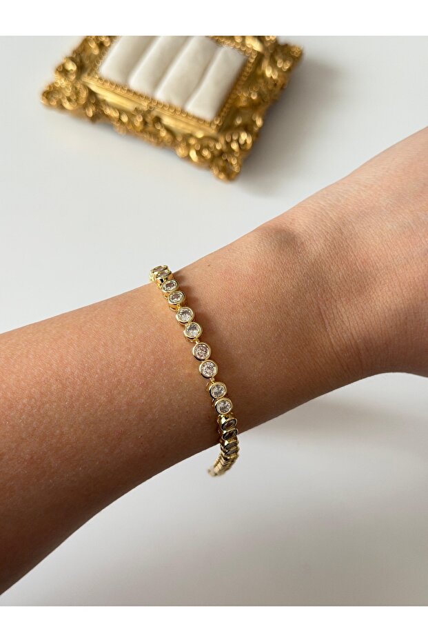Steel Zircon Cast Waterway Bracelet