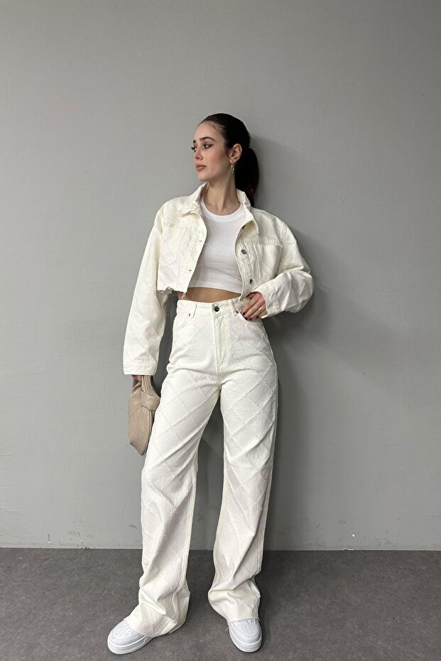 بنطلون منقوش ذاتيًا - 3