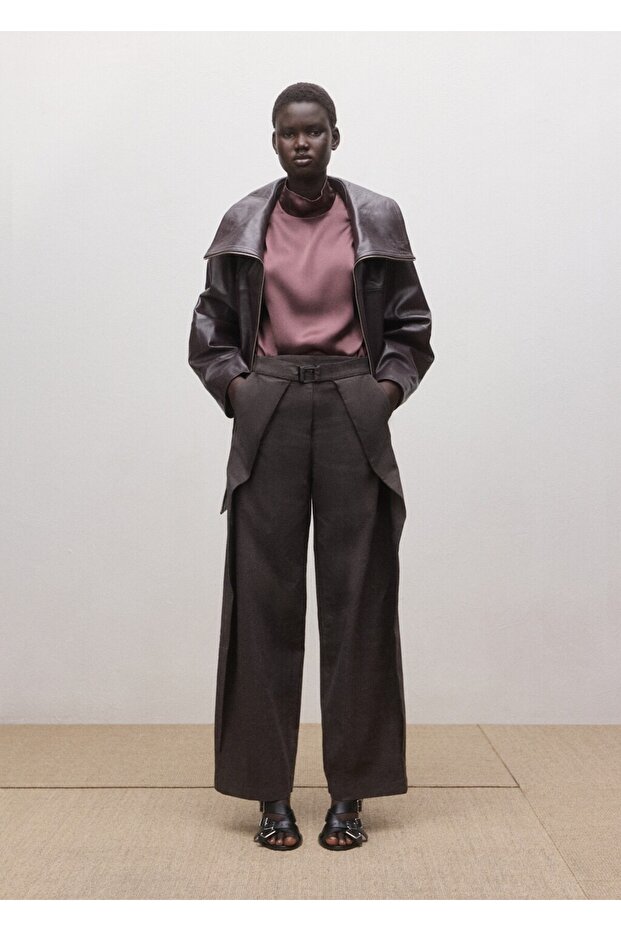 %100 saten ipek bluz - 2