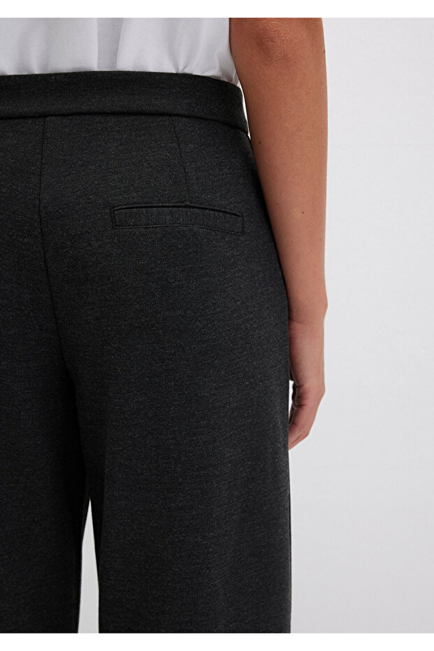 Antrasit Örme Pantolon 1011048-87829 - 6