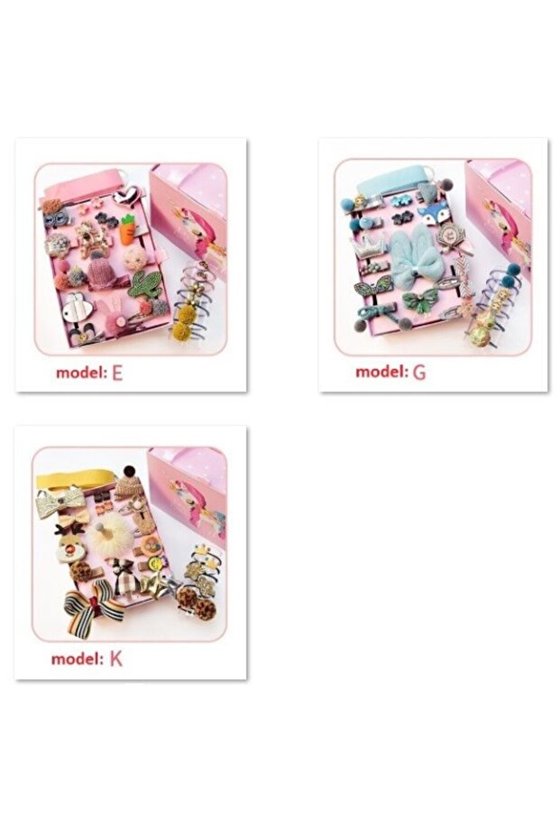 Sada 24 vlasových doplňků (Model: E) - 3