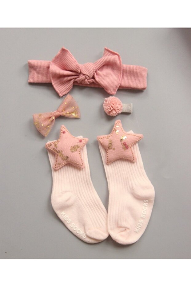 Set 4 pieces - socks with accessories (Model: E) - 3