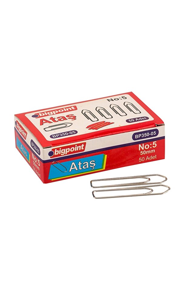Nickel Paper Clip No:5 (50mm) X 10 Pieces