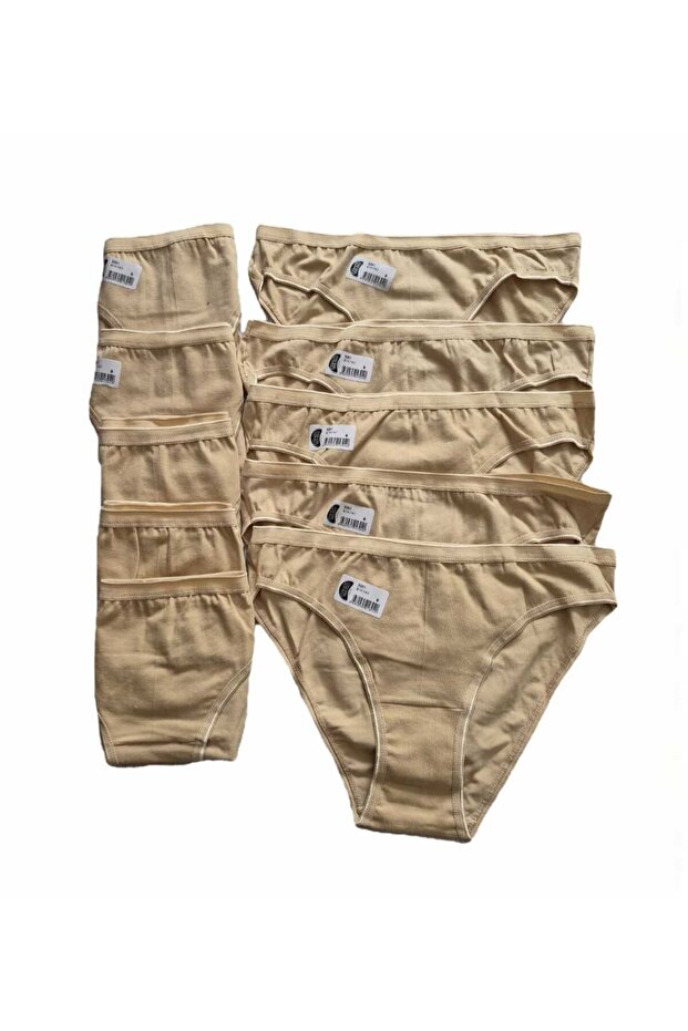 2-Piece Women's Panties-Beige-Skin