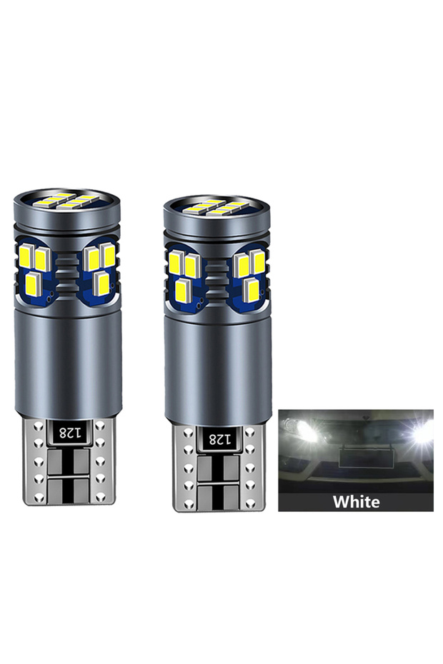 White 2PCS LED Clearance Light T10 Canbus For Seat Leon 1M 1P 5F Ibiza 6L 6J 6P Alhambra Altea Ateca