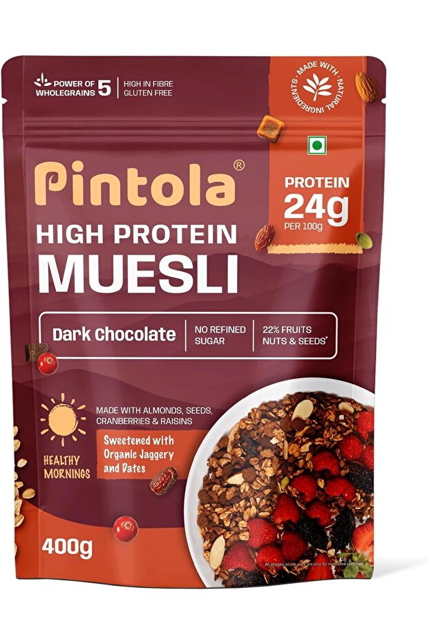 24G High Protein Muesli Dark Chocolate 400g