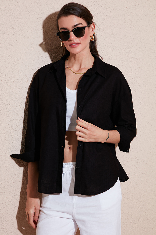 Cotton Regular Fit Long Sleeve Solid Shirt Shirt Cf25S 168305