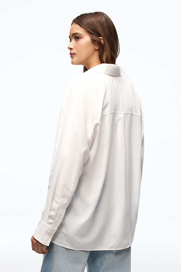 Oversize akıcı gömlek - 4