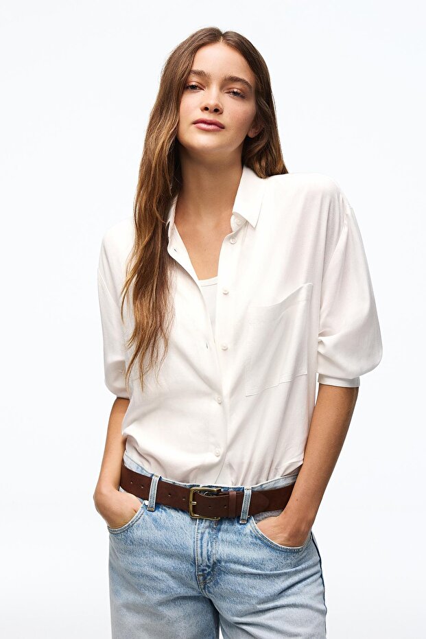 Oversize akıcı gömlek - 2