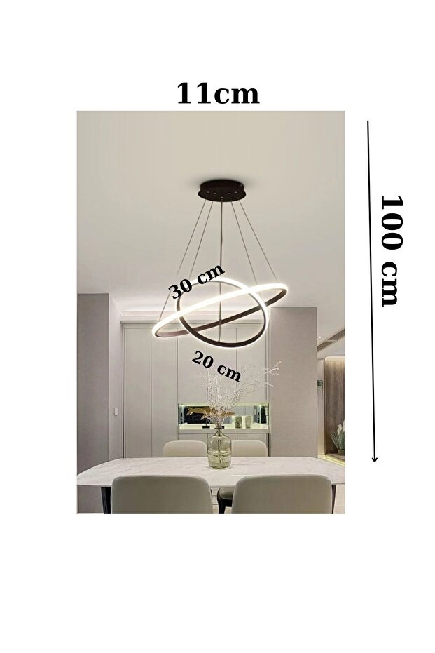 Alex Modern Tasarım 2li 3lü 4lü Led Avize - 2