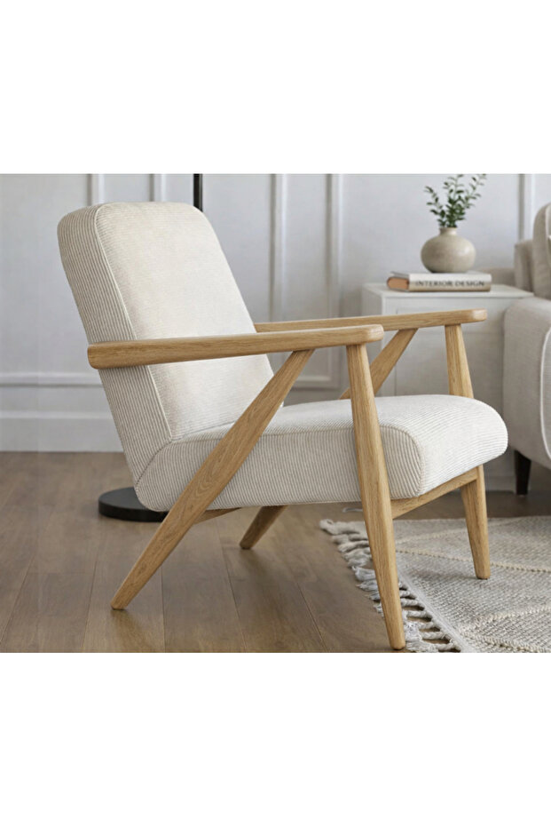 Levy Açık Meşe Berjer - Fitilli Kadife - 1