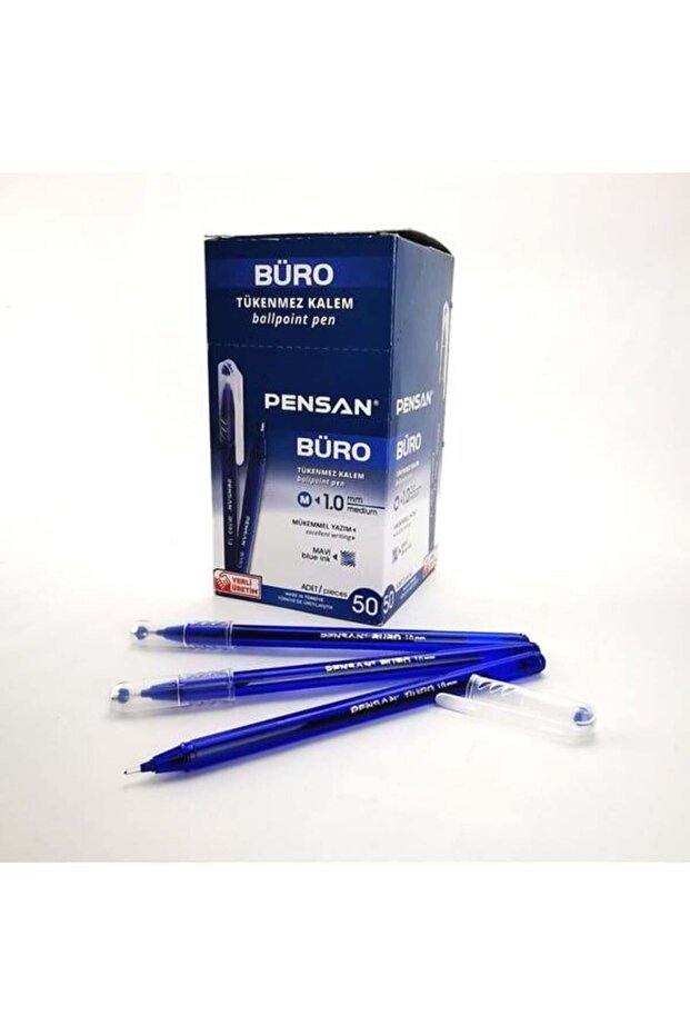 Pensan Tükenmez- 2270 Büro 1mm Mavi 50'li Kutu