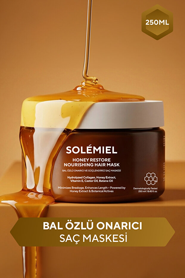 Solemiel Castor & Batana Yağı İçeren Besleyici ve Güçlendirici Saç Bakım Maskesi 250 ML