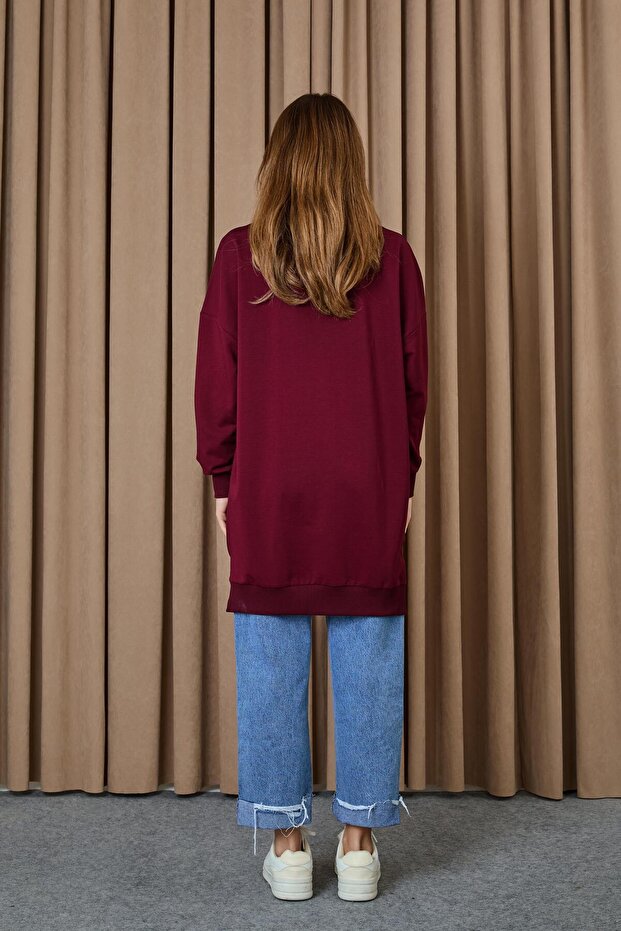 Kadın Basic Tunic - 30644TUN - RED - 5