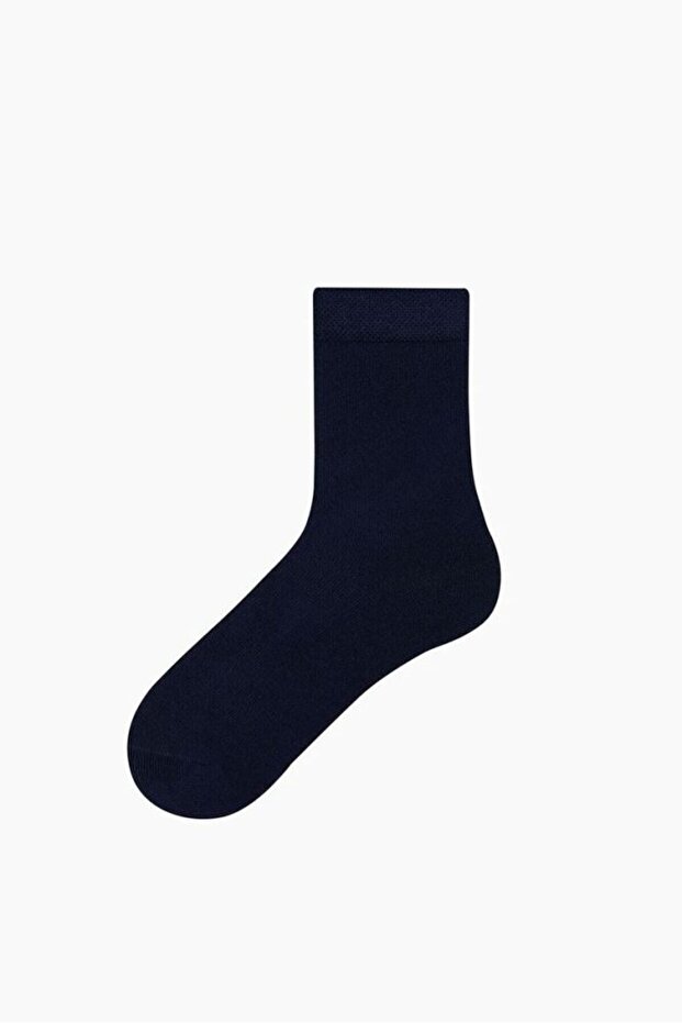 3lü Lacivert Bambu Çocuk Çorap - 1