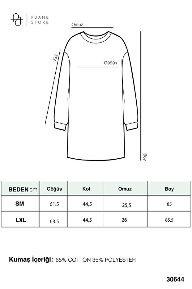 Kadın Basic Tunic - 30644TUN - CORAL - 7