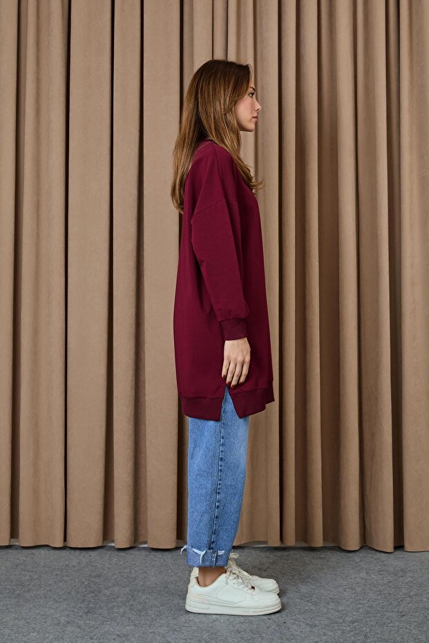 Kadın Basic Tunic - 30644TUN - RED - 4