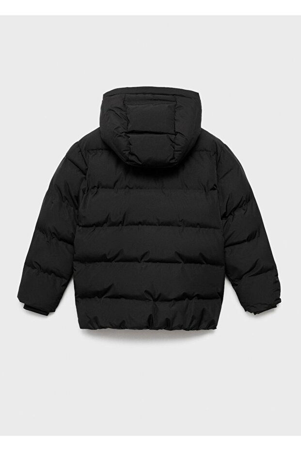 Kapüşonlu kapitone anorak - 4