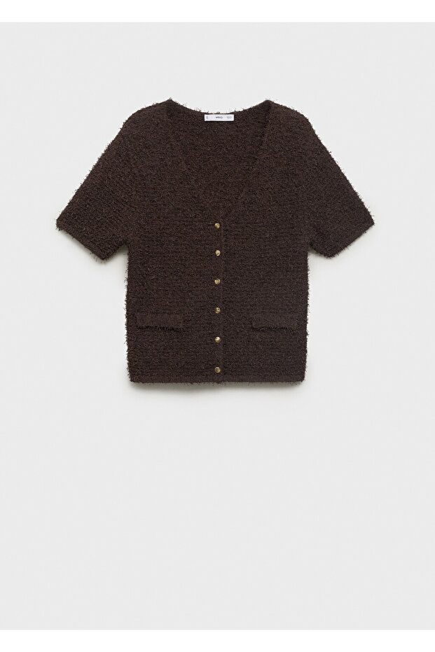 Kısa kollu bouclé ceket - 3