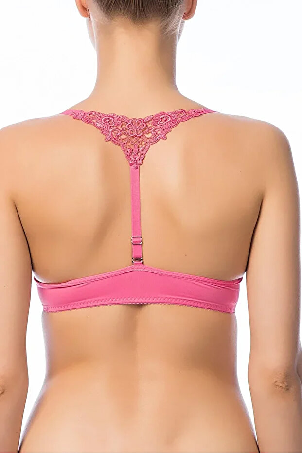 حمالة صدر مدعومة باللون الوردي - 2