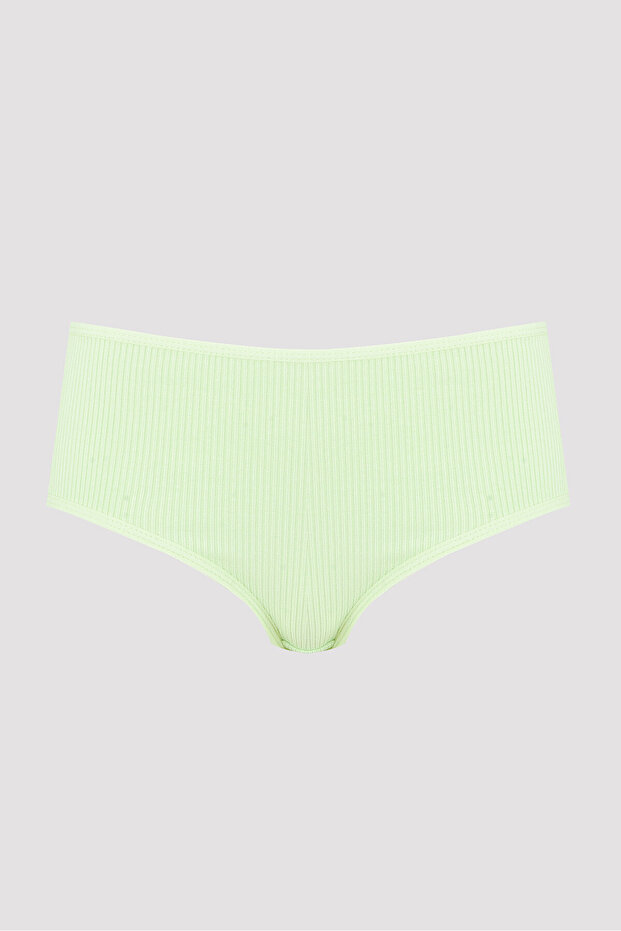 Pudra Yeşil Mavi 3lü Kaşkorse Basic Külot - 4