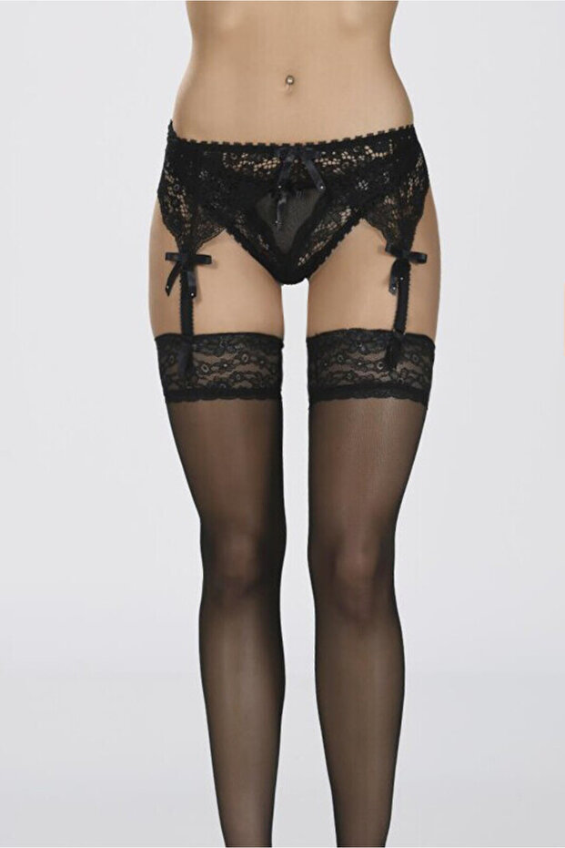 Siyah Jartiyer String Takım - 1