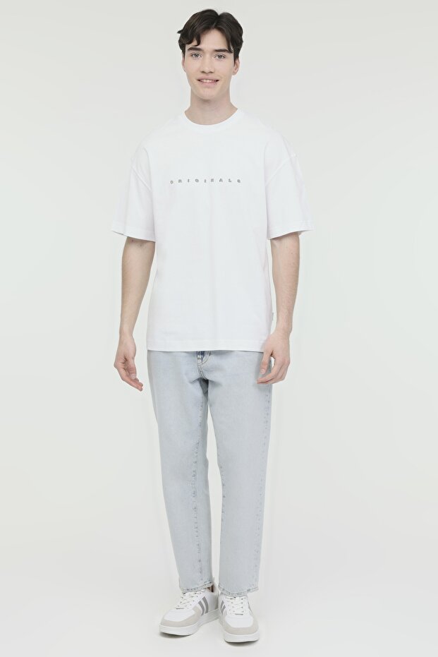 تي شيرت JOREASTER ACTIVITY TEE SS أبيض للرجال بأكمام قصيرة - 4