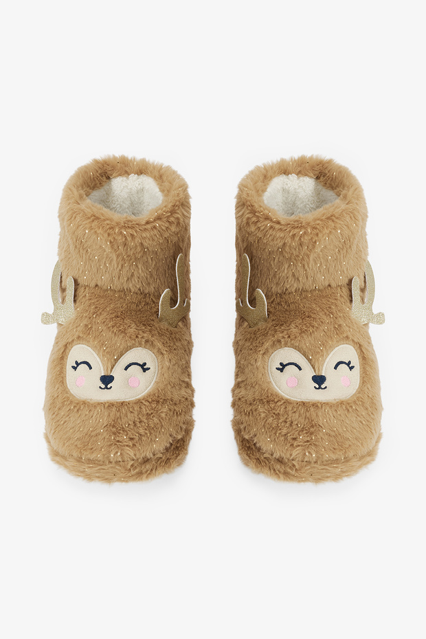 Bej Reindeer Ev Botu - 1