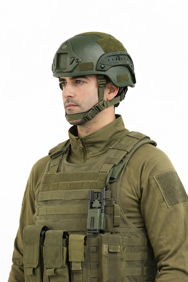 Haki Airsoft Kompozit Kask