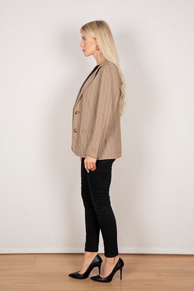 Houndstooth Patterned Jacket - 2