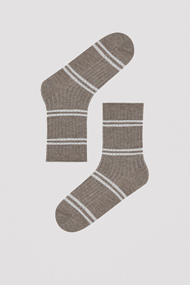 Block Striped 5-Piece Socks - 5