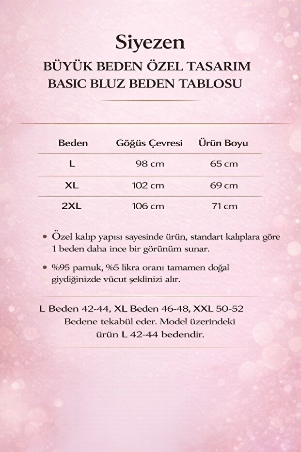 Plus Size Cotton Stretch Fabric Basic Blouse - 2