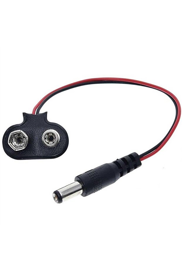 9 Volt 2.1 Mm Jacklı Pil Başlığı (IC-232A) - 1