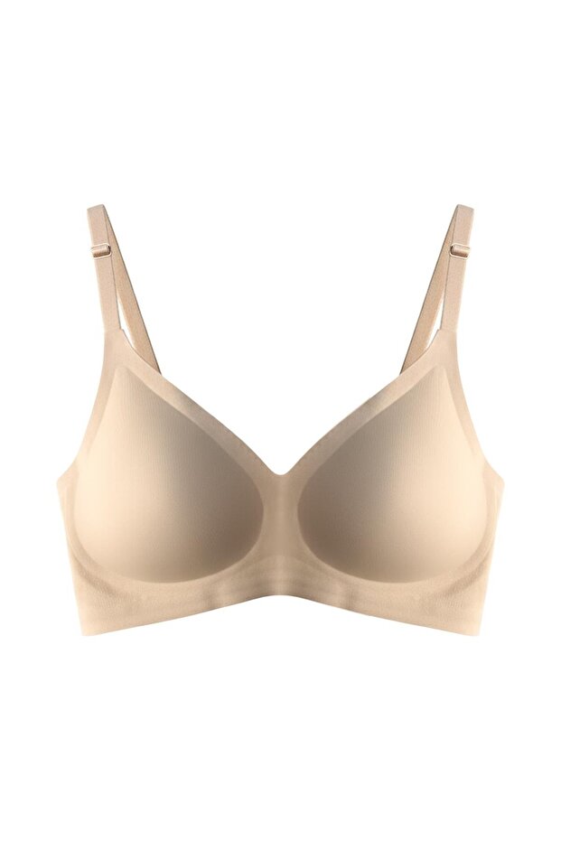 Cottonhill Seamless Bra - Pure | Ten Lazer Kesim Dikişsiz Ayarlanabilir Askılı Balensiz Kadın Sütyen