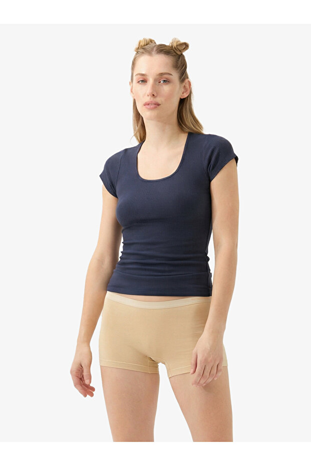 1301-kadın Bej Essential Boxer - 3