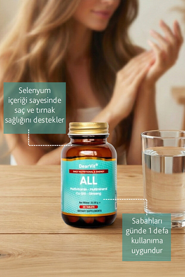 Dearvit All Multivitamin Multimineral 30 Tablets - 5