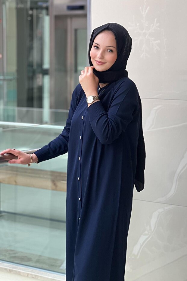 Basic Uzun Merserize Hırka - 4