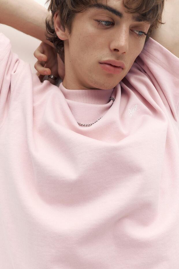 Kısa kollu logolu sweatshirt - 5