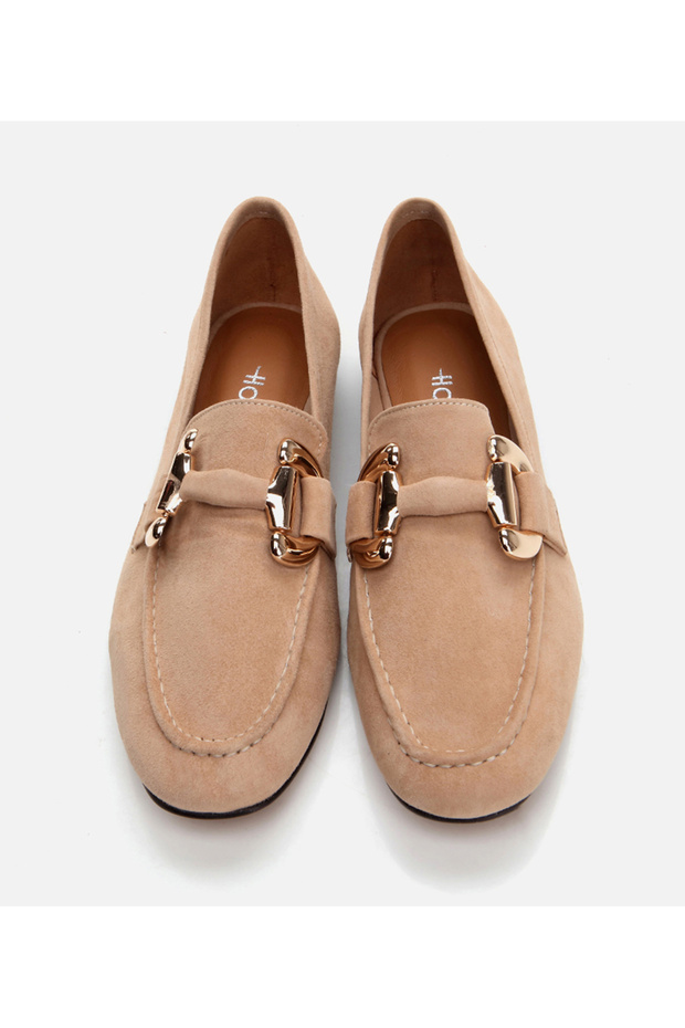 Kadın Deri Taba Loafer - 6