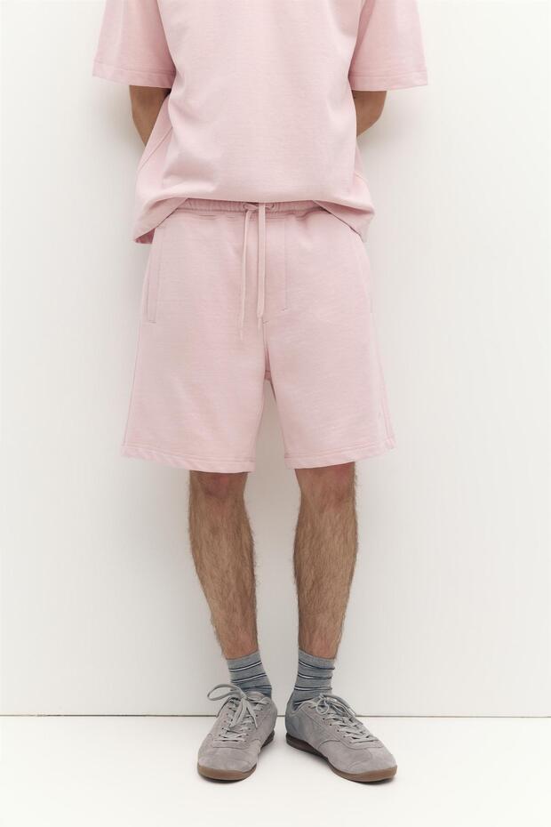 Logolu jogger bermuda şort - 3
