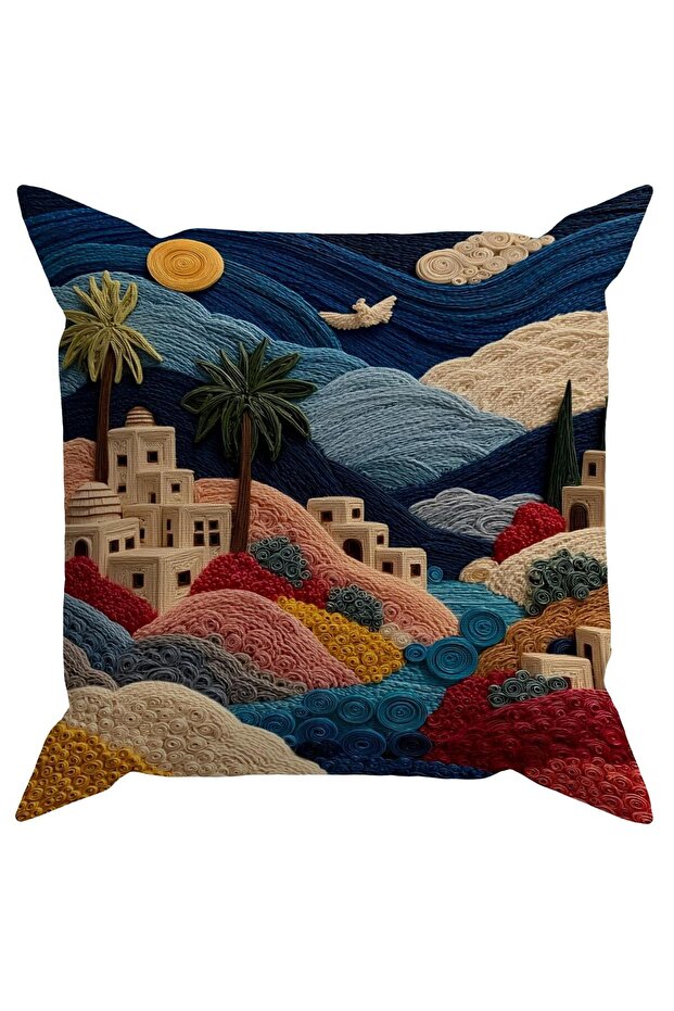 غطاء وسادة بطباعة رقمية Embroidery Ds33