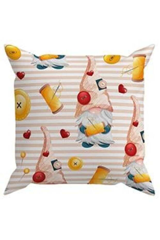 Çift Tarafı Baskılı Kırlent Kılıfı 6EBD41 - 2