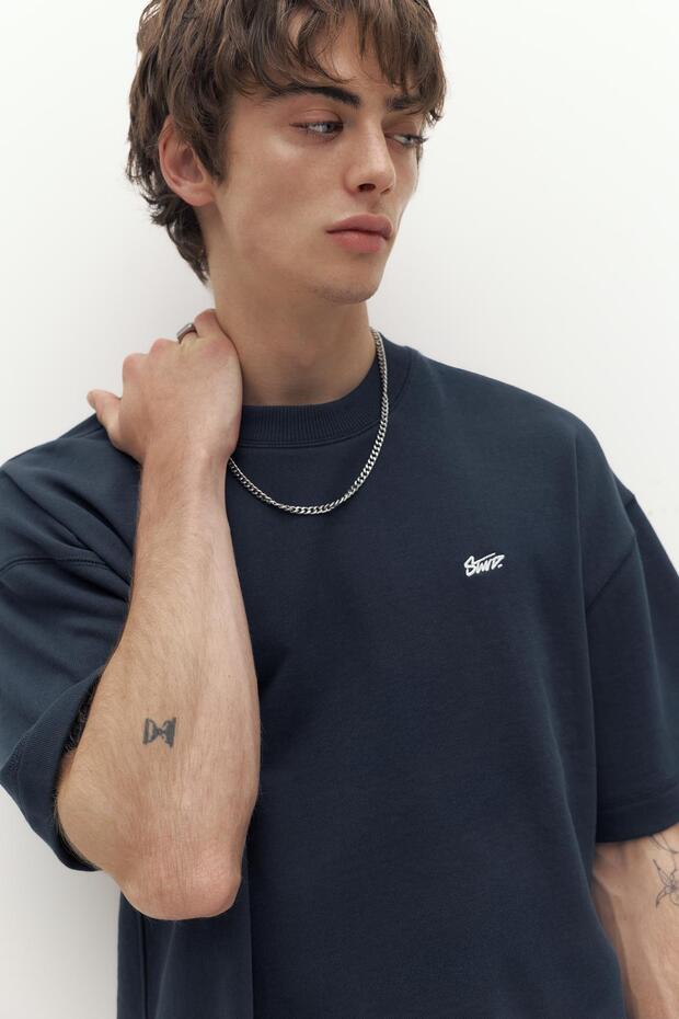 Kısa kollu logolu sweatshirt - 6