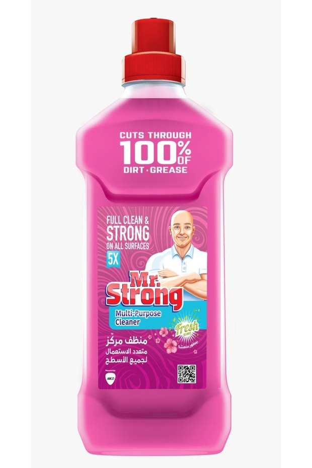 5X Multi-Purpose Cleaner 750ml- Cuts 100% Dirt & Grease - Fresh Scent (Pink)